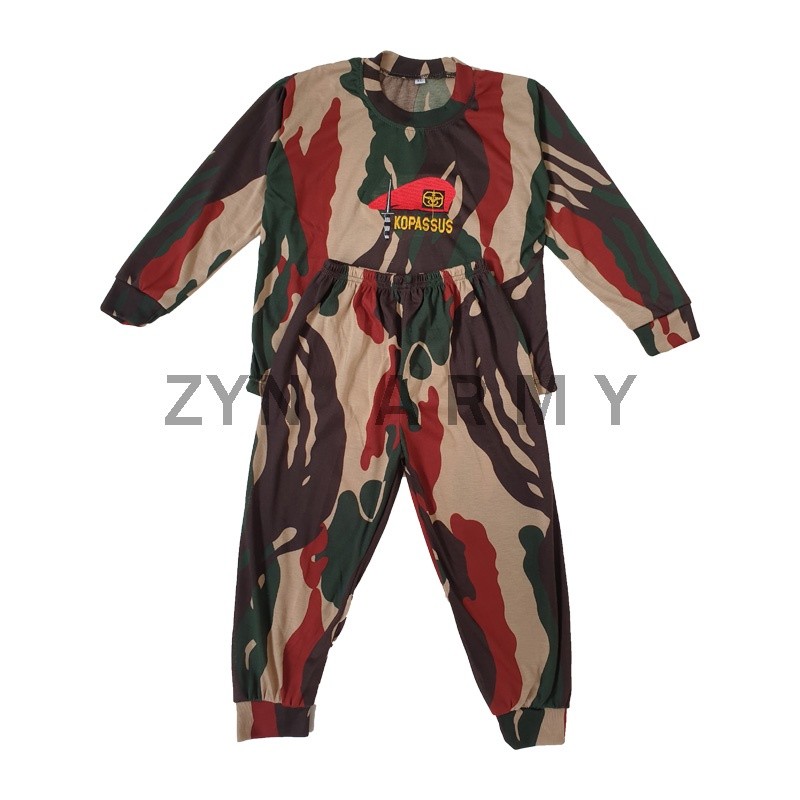 Termurah Setelan Loreng Anak Kopasus Kaos Baju Loreng Anak Panjang Baju Anak Kaos Loreng Kopasus Pan