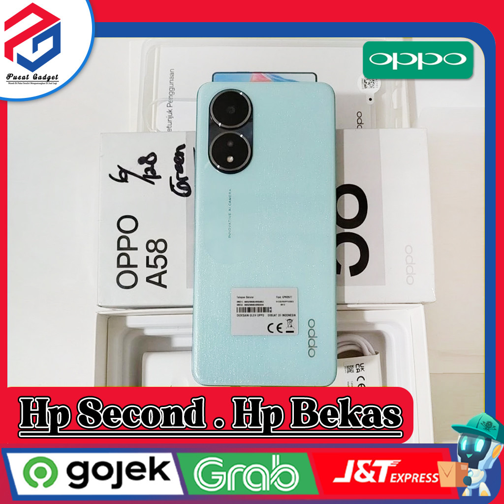 Oppo A58 Ram 6/128GB | Ram 8/128GB Second Grade A