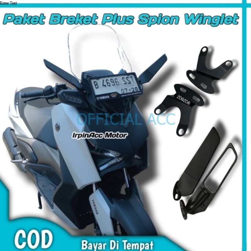 Breket Spion NEW XMAX Connected 2023 Paket Spion Winglet New Xmax