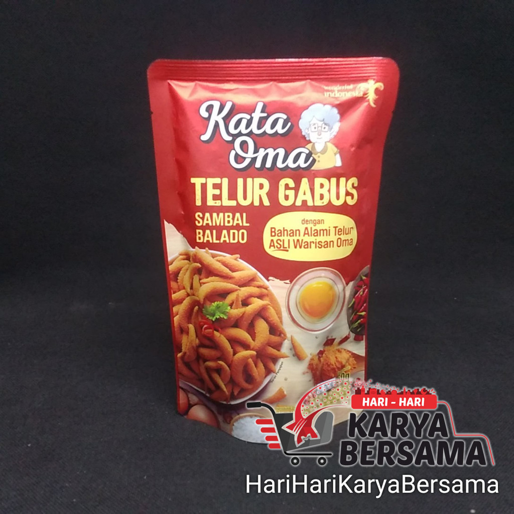 

MAKANAN RINGAN KATA OMA TELUR GABUS SAMBAL BALADO 50GR