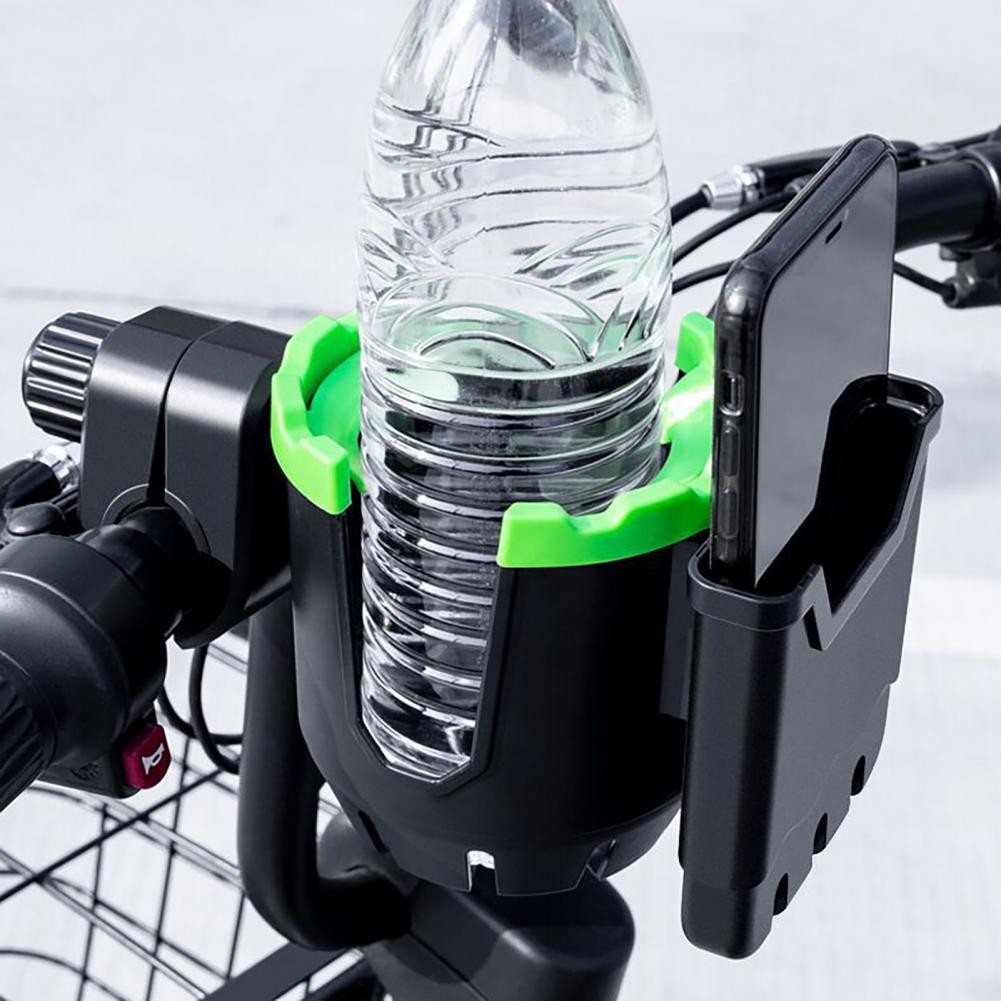 Bike Bottle Holder Cup Holder Kettle Rack for Electric Vehicle  2-in-1 Anti-slip Portable MTB Road B