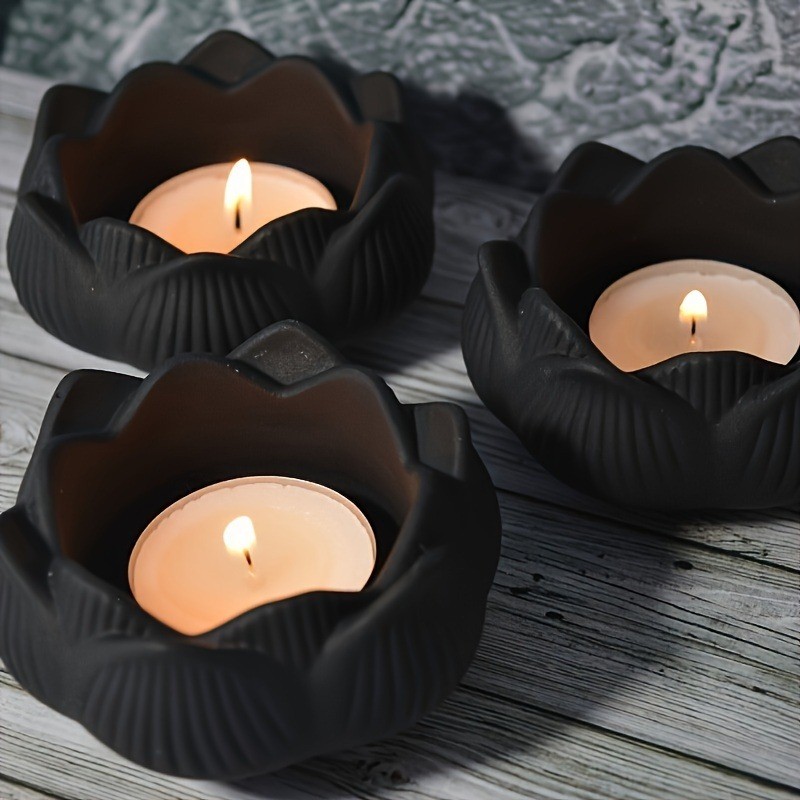 

1pc DIY Lotus Flower Silicone Resin Molds For Making Candle Holder/Tea Light Holder/Jewelry Box Silicone Molds