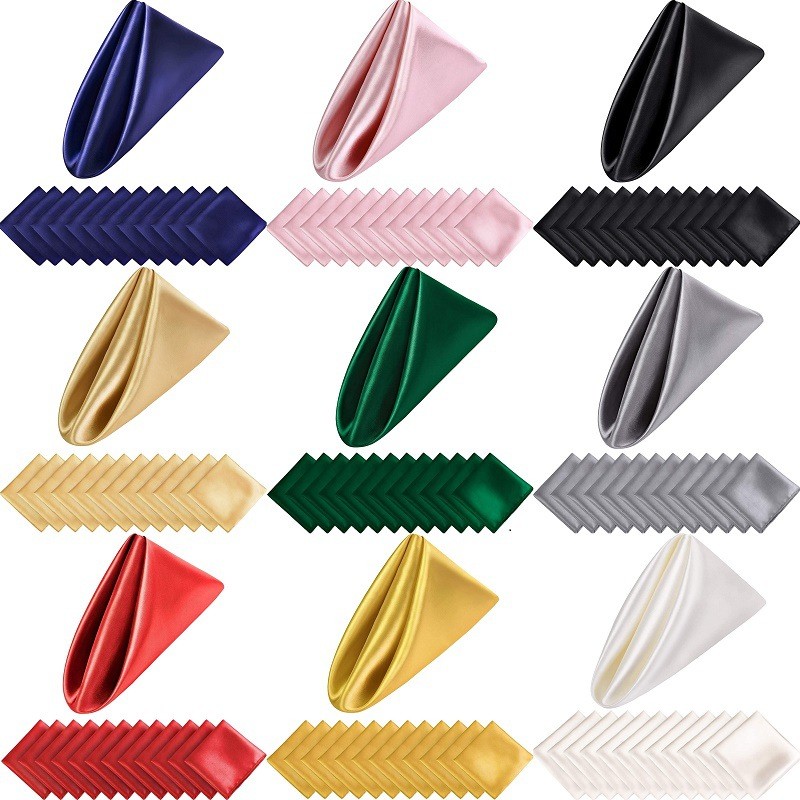 

6pcs 30x30cm Table Napkins Square Dinner Napkins Washable Soft Table Napkins for Wedding Birthday Parties Decoration