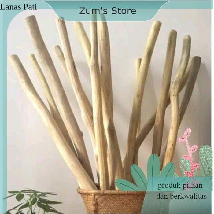 

Ready stock Ranting Kayu Jati-Ranting Kayu Macrame-80 cm - natural XD3