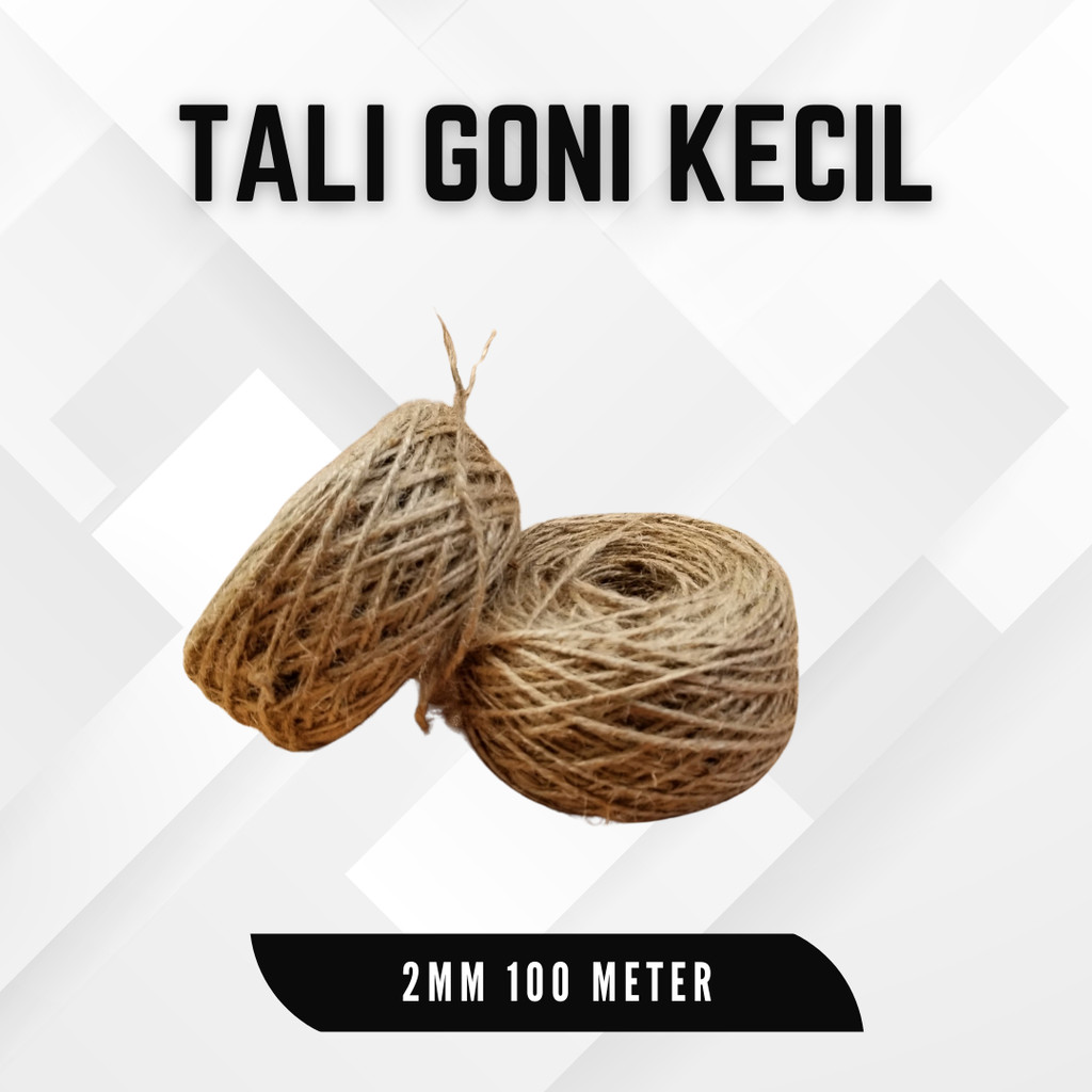 Cocofiber Tali Garukan Kucing Tali Jute Tali Goni Tali Rami 2mm 100m