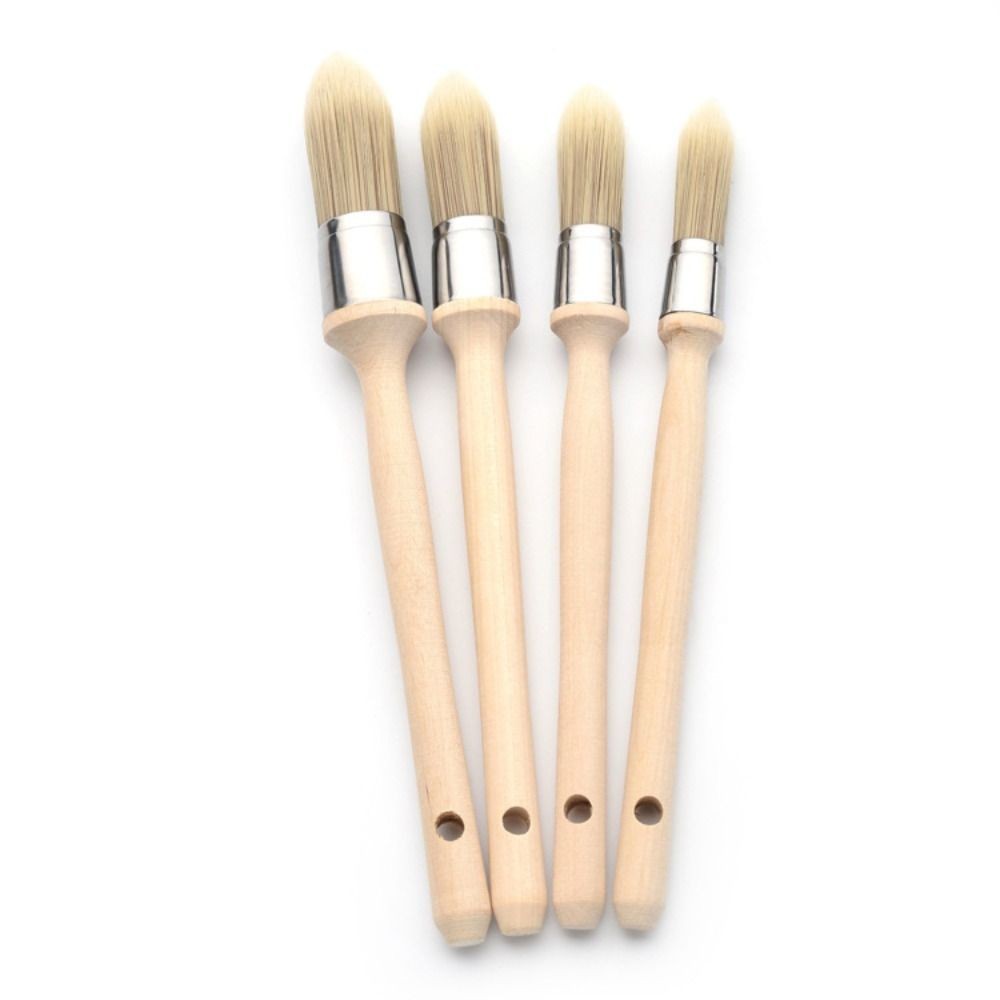 

Gap brush Paint Brush Wooden handle Thick bristles Round head brush Cleaning Tool Apply evenly Wall Brushing Tools Painting