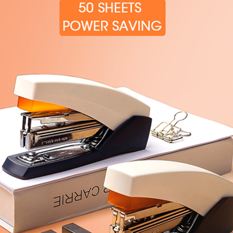 

M&G 25/50 Sheets Effortless Heavy Duty Stapler Power Saving Metal Paper Stapling Machine for School Office Supplies Stationery