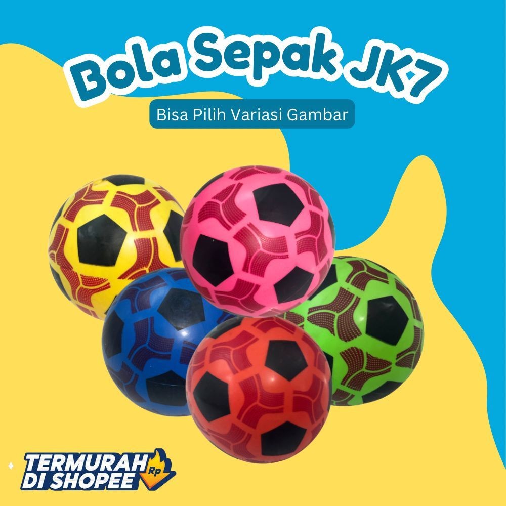 [EFT] BOLA KAKI SEPAK JK7 mainan bola kaki karet anak TOYFY