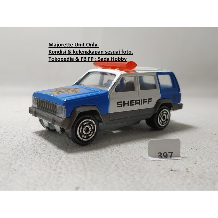 Diecast Majorette Jeep Cherokee Sheriff Blue Unit Only