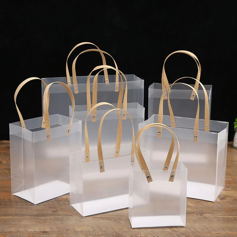 

Tas Transparent Doff Hand Flower Bag Goodie Bag Hampers Lebaran