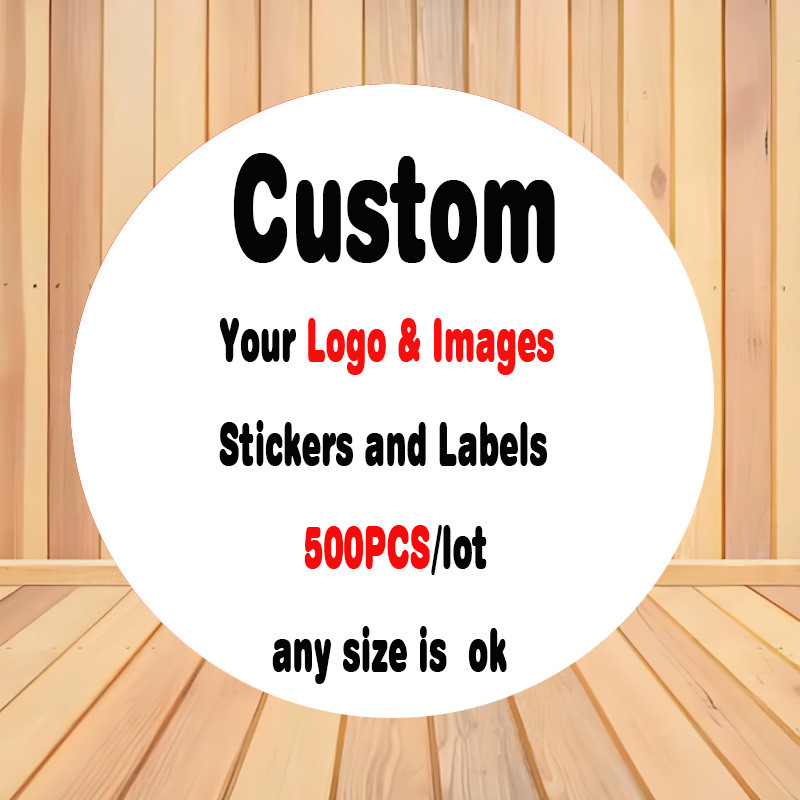 

500PCS custom stickers and personalized logos, wedding, birthday, and baptism stickers, DIY your own logo stickers
