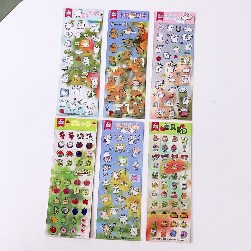 

1Pc Animal Decorative Stickers for Scrapbooking Cute Material Stickers stationery For Crafts Album Journal Planner Decal Sticker
