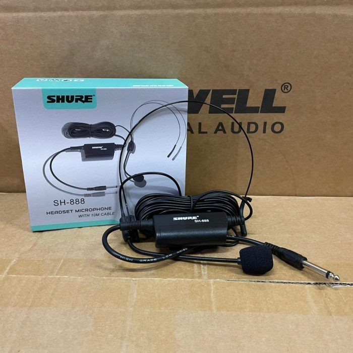 Mic Bando SHURE / Mic Headset Shure SH 888 / SH-888 / SH888 Mic Imam