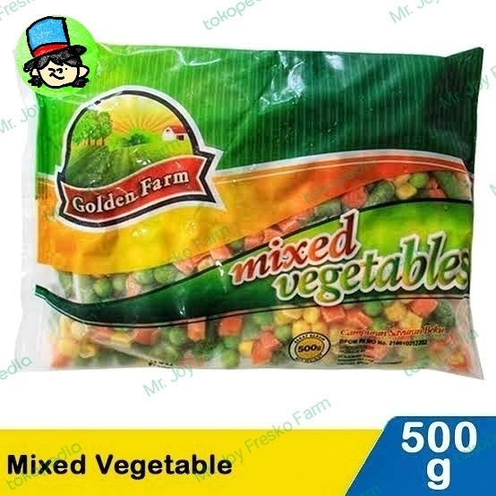 

Sayuran Campuran Beku Golden Farm Mixed Vegetables 500gr Frozen Food