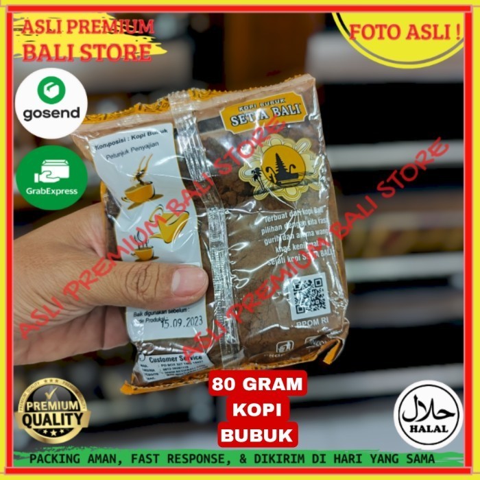 

OLEH OLEH MINUMAN KHAS ASLI ORI ORIGINAL BALI SERBUK BUBUK KOPI 80 GRAM GR