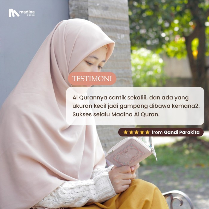 Terlaris ✨ -AlQuran Al Quran Mini Sedang Kecil Saku Terjemahan Murah Tajwid Warna - A7 Black