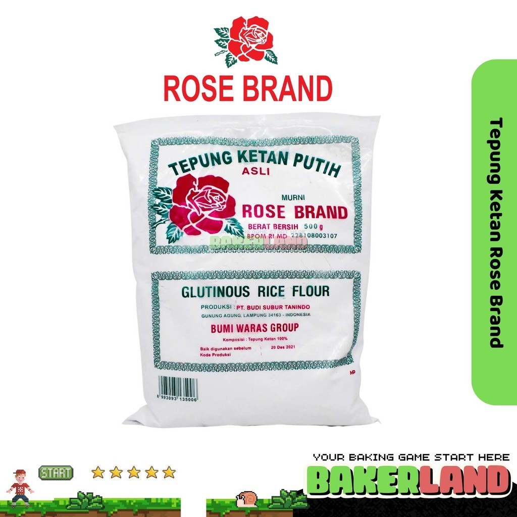 

Rose Brand Tepung Ketan 500gr / Tepung Ketan / Tepung Ketan Putih