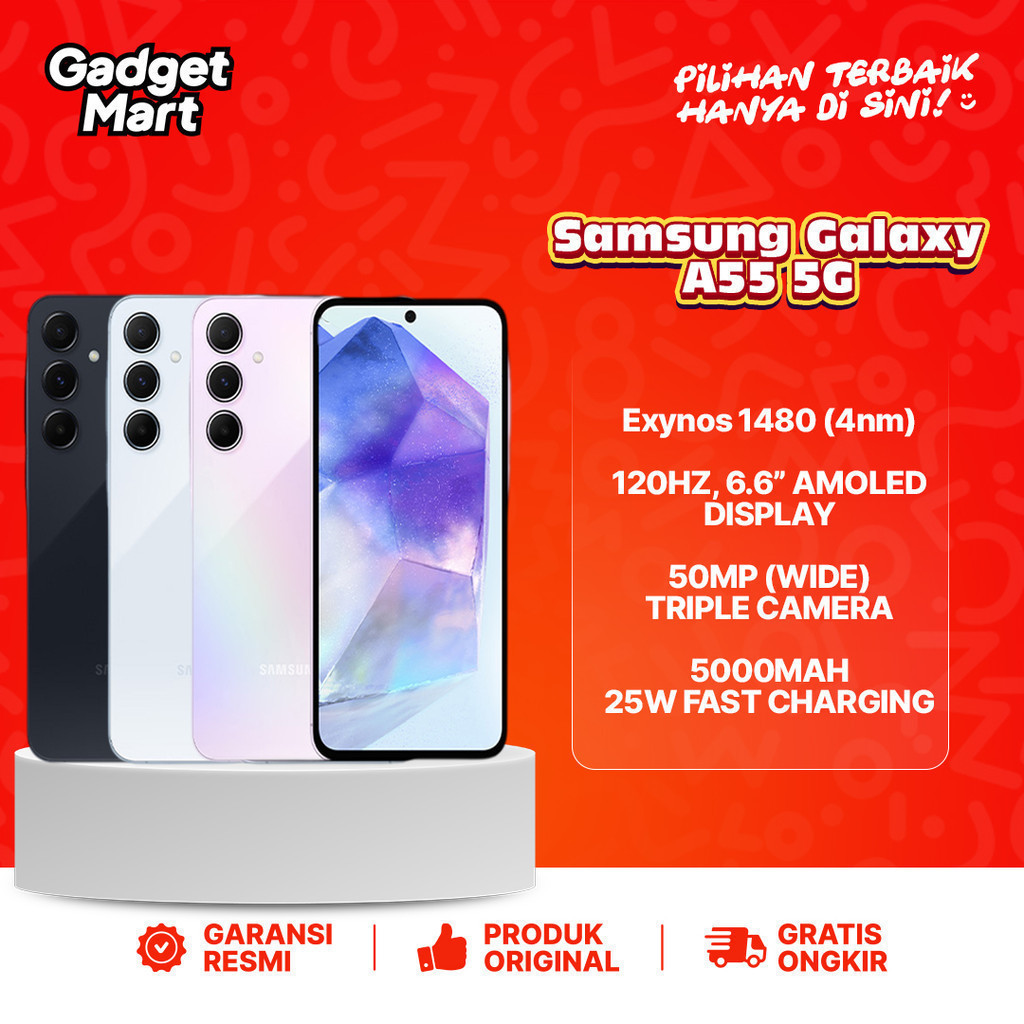 Samsung Galaxy A55 5G 12/256GB - Garansi Resmi