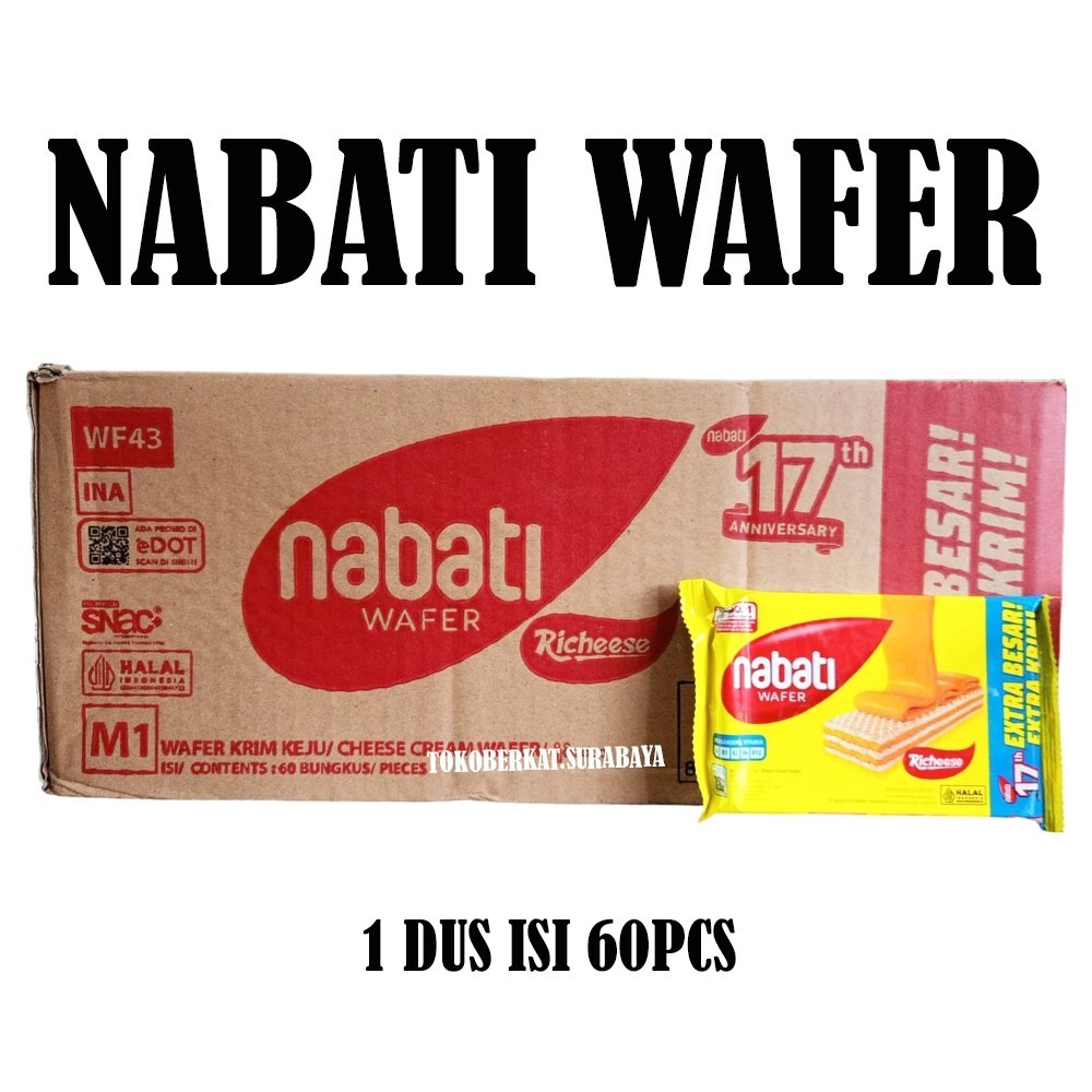 

NABATI WAFER KECIL DUS ISI 60PCS