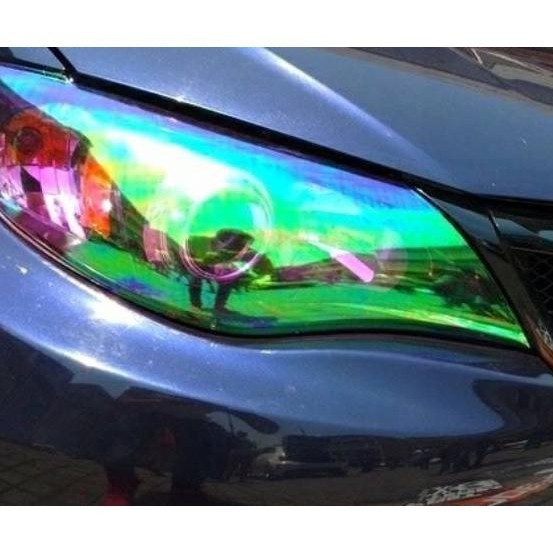stiker headlamp bunglon HIJAU 1 Roll