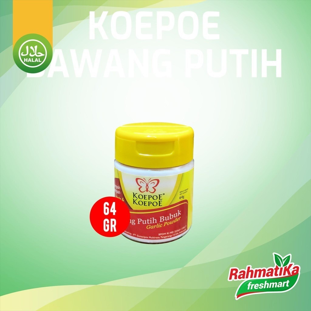 

Koepoe Koepoe Bawang Putih Bubuk / Garlic Powder 64 gr (Bumbu Dapur)