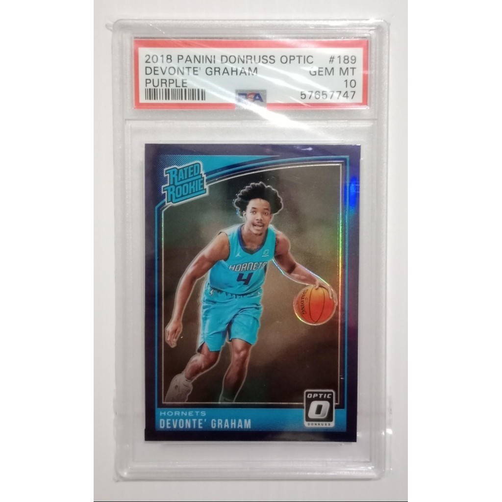 Graded Card PSA 10 - Kartu Basket - Devonte Graham - Optic 2018 #189 RC
