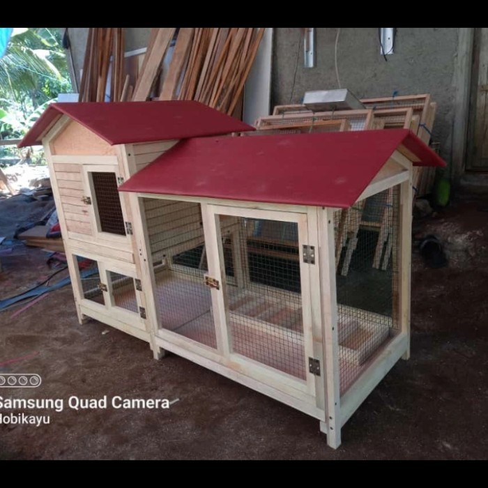 kandang kelinci besar /kandang kelinci murah /kandang kelinci 2 tngkat BL927