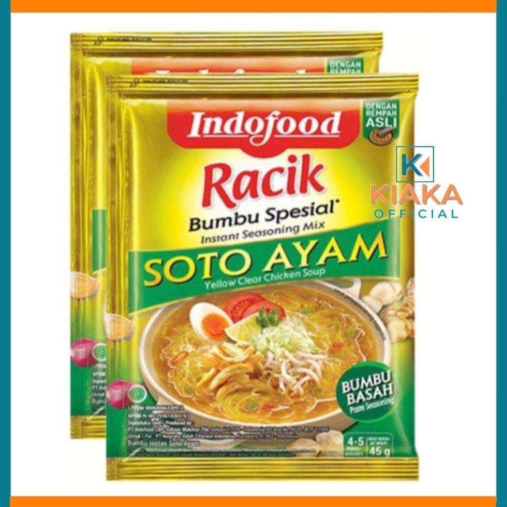 

BUMBU RACIK SPECIAL INDOFOOD RASA SOTO AYAM 45gr