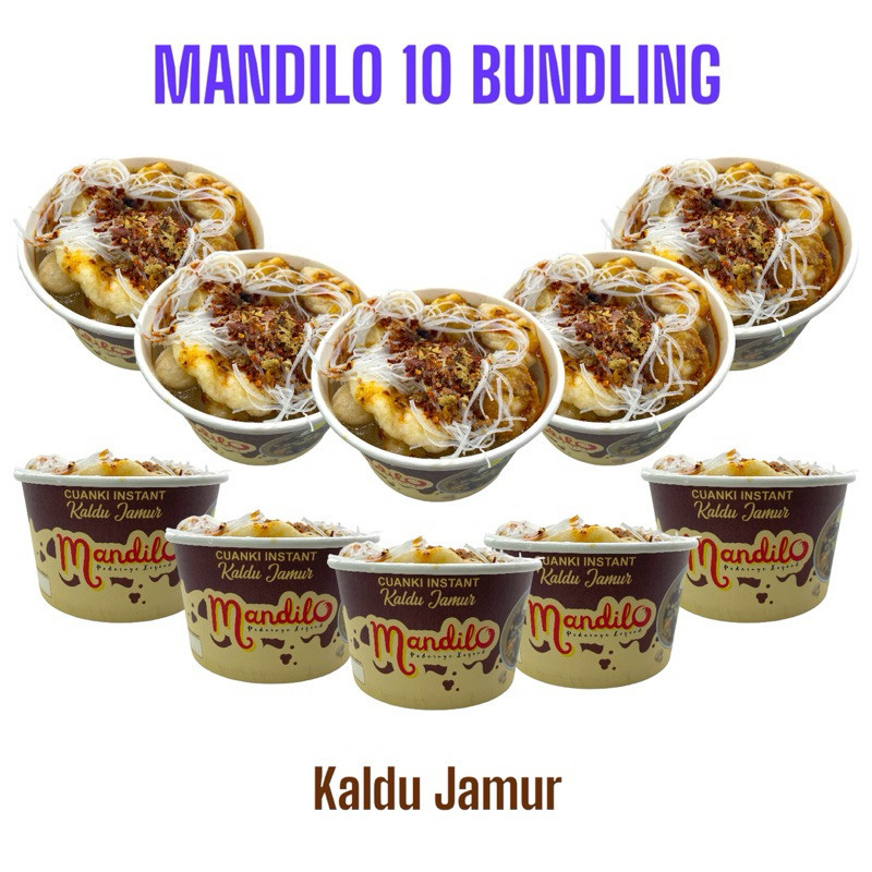 

Mandilo Bundling 10 Pcs - Cuanki Instant | Kaldu Jamur | Cuanki Siap Saji