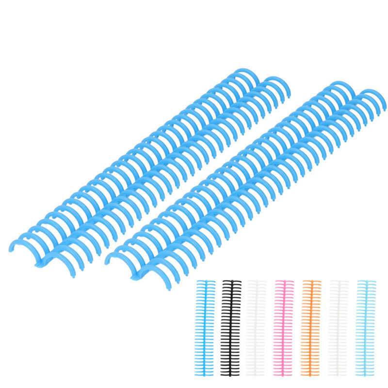 

10 Pcs Loose Leaf Binding Spine 30 Holes 22mm Inner Diameter Wear Resistant Plastic Binding Rings