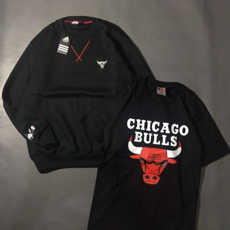 BIGSALE!!! Jaket Crewncek Adidas Chicago bulls & Kaos Tshirt Chicago