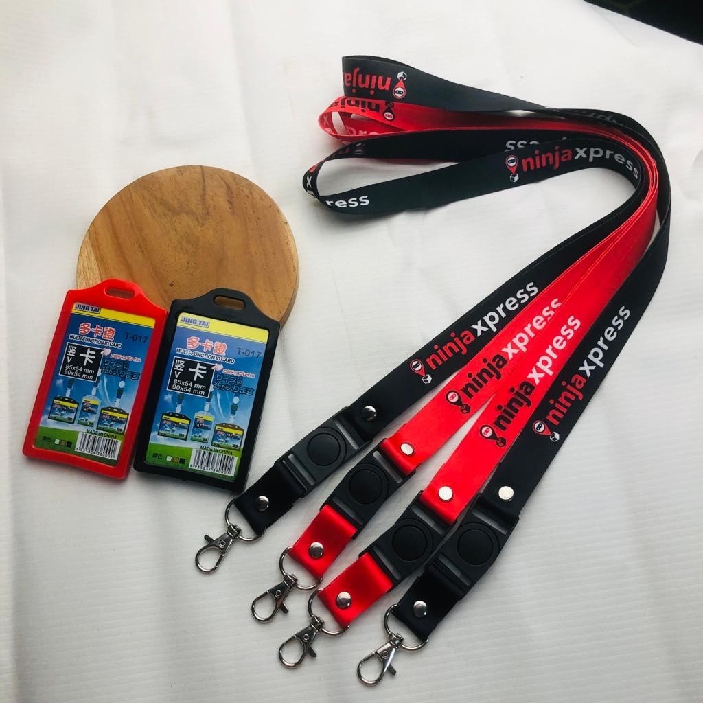 

Tali ID Card Ninja Express Lanyard Ninja Xpress Printing 2 sisi