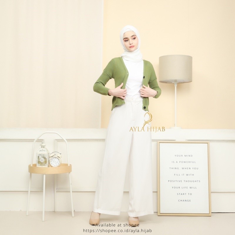 (OLIVIA) Cardigan Rajut Olivia / Olivia Cardi Crop New