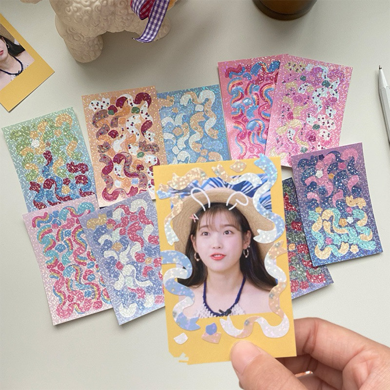 

Ringo Acc - Bling Ribbon Sticker Sheet Stiker Motif Pita Buku Journaling Journal Book Dekorasi Diary PC Photocard Polaroid Korea K-Pop Import Karakter Lucu Warna Warni Glitter Aesthetic Estetik