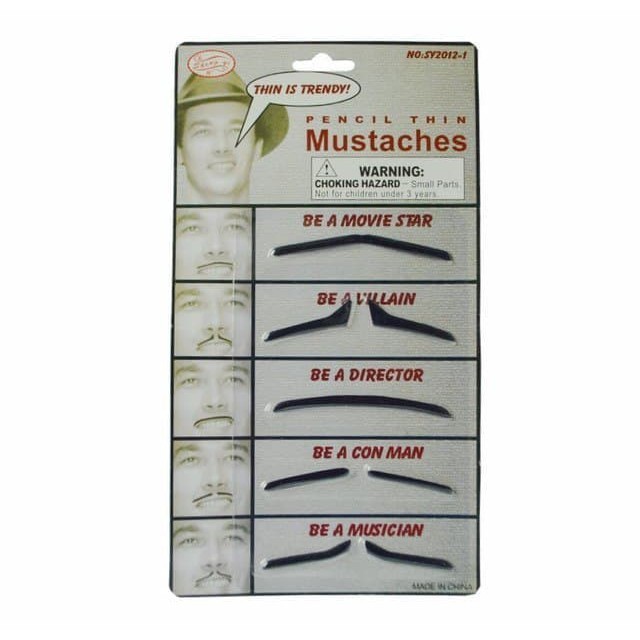 kumis ganteng tipis maskulin pria sejati halloween fake mustache | kumis palsu