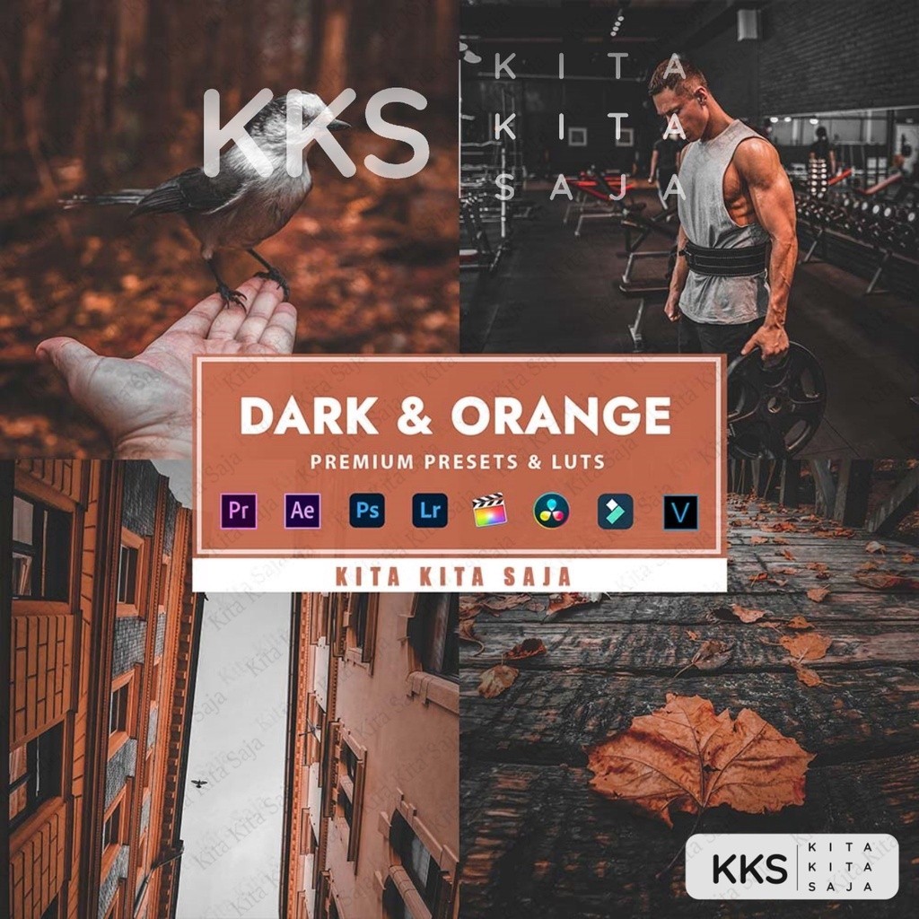 Dark Orange - Premium Preset Lightroom Foto dan Video LUT LUTs VN Android IOS & PC Premiere Pro Davi