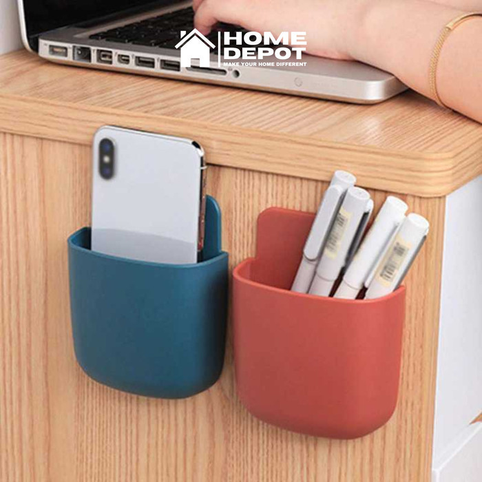 

Tempat Pensil Tempel Dinding Kantor Minimalis Serbaguna Multifungsi - Gray