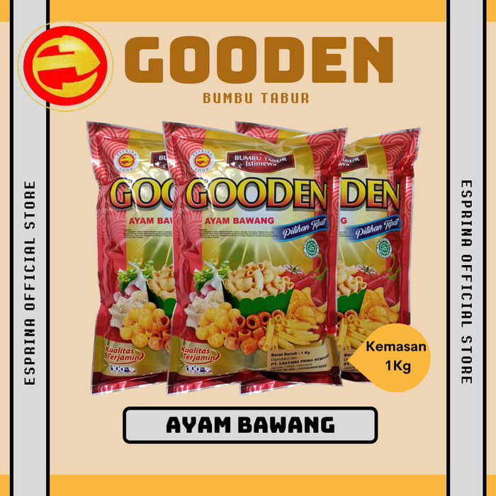 

[Bumbu Instan] Bumbu Tabur - GOODEN - Rasa AYAM BAWANG - Kemasan 1 Kg