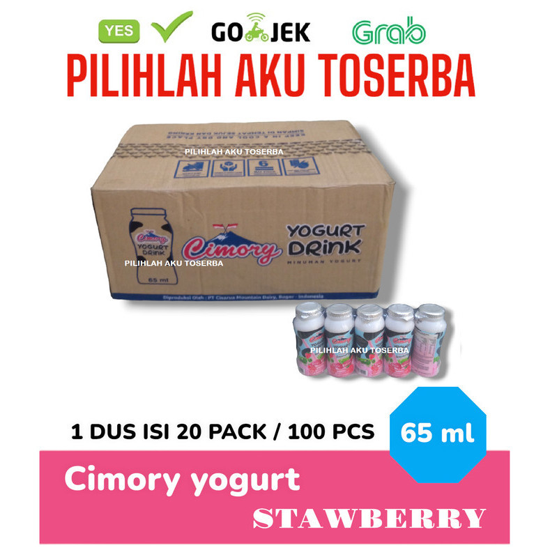 

CIMORY YOGURT Drink STRAWBERRY 65 ml - (HARGA 1 DUS ISI 100 pcs)