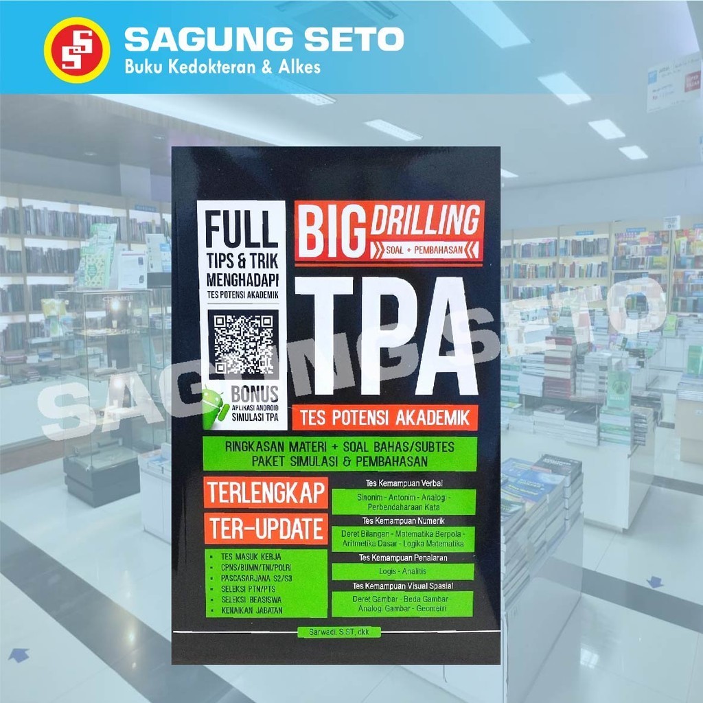 BUKU BIG DRILLING SOAL + PEMBAHASAN TPA / TES POTENSI AKADEMIK - SARWADI