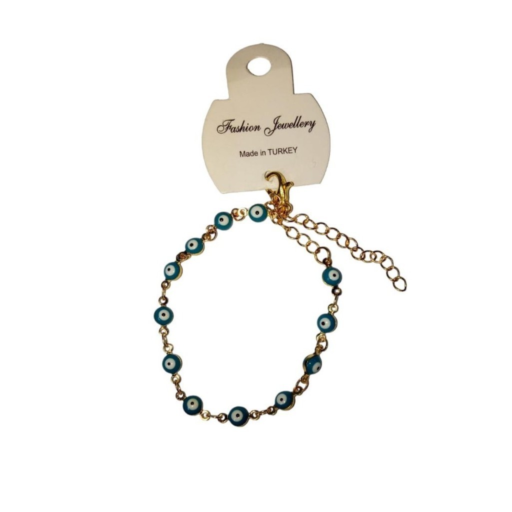 Gelang Nazar Boncuk Metal Evil Eye Asli Turki