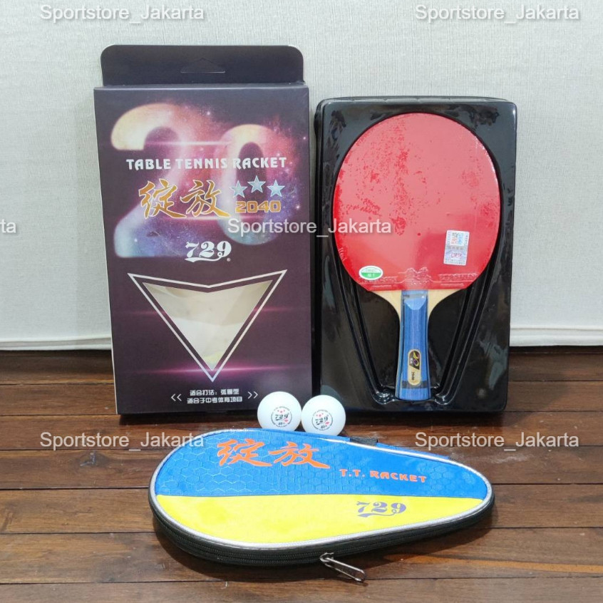 Bet Pingpong 729 2040 Original - Bat Tenis Meja friendship 729 2040 Free cover dan bola ping pong