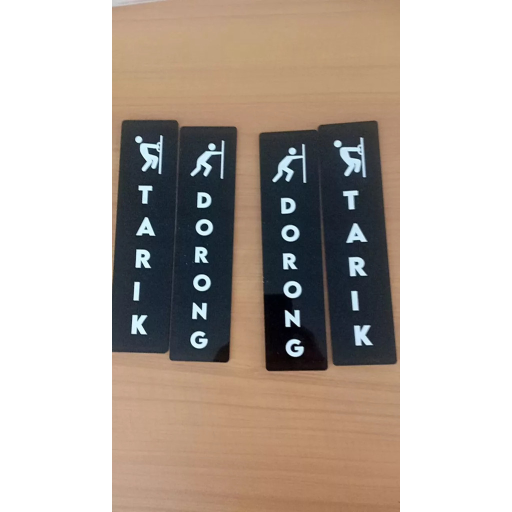 

Papan Akrilik Tarik Dorong Pintu | Sign Acrylic Tarik Dorong Pintu Tinggal Tempel