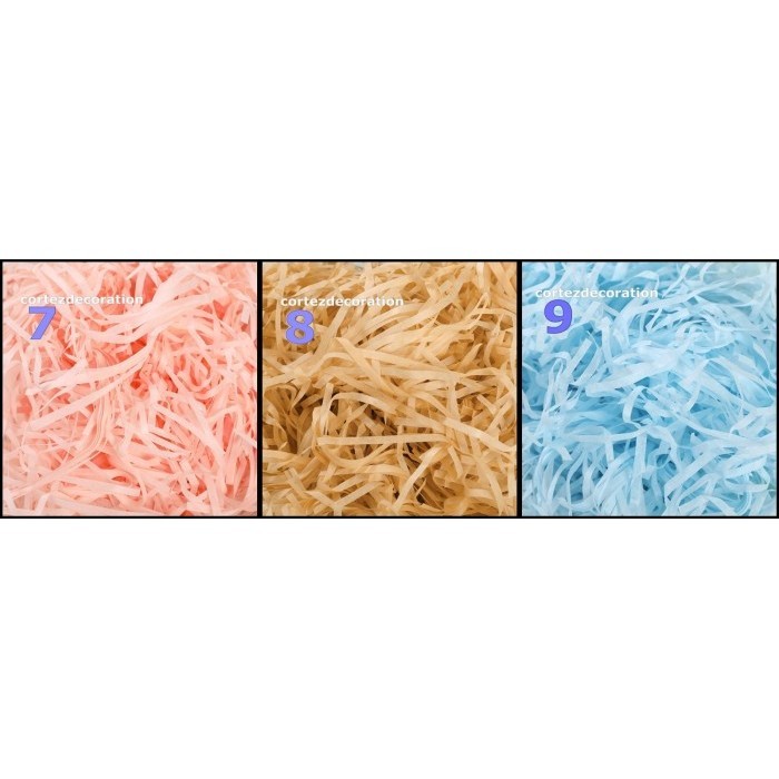 

shredded paper kertas cacah serut isi gift box kado parcel packing - 1