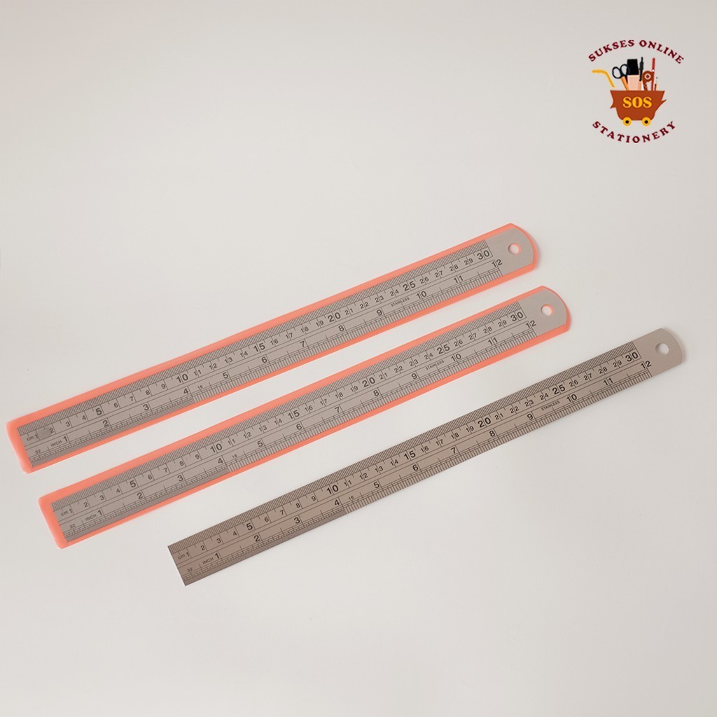 

GG Penggaris Besi MICROTOP 30 cm(minimal 12) / Penggaris Besi / Ruler