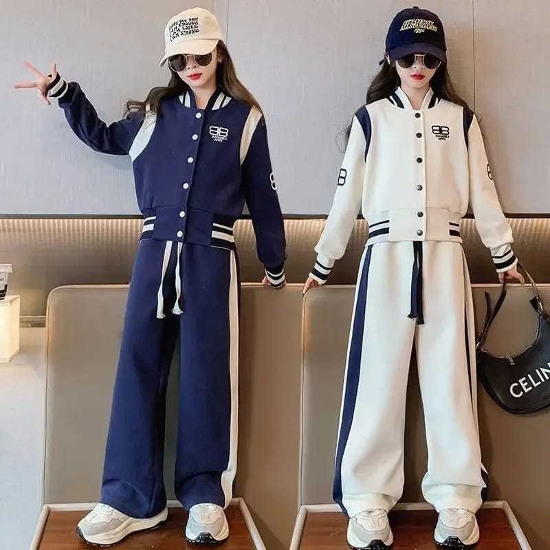 SHERLY GIRL SET Setelan Anak Perempuan Baju Anak Import impor Korean Style Jacket + Celana Panjang K