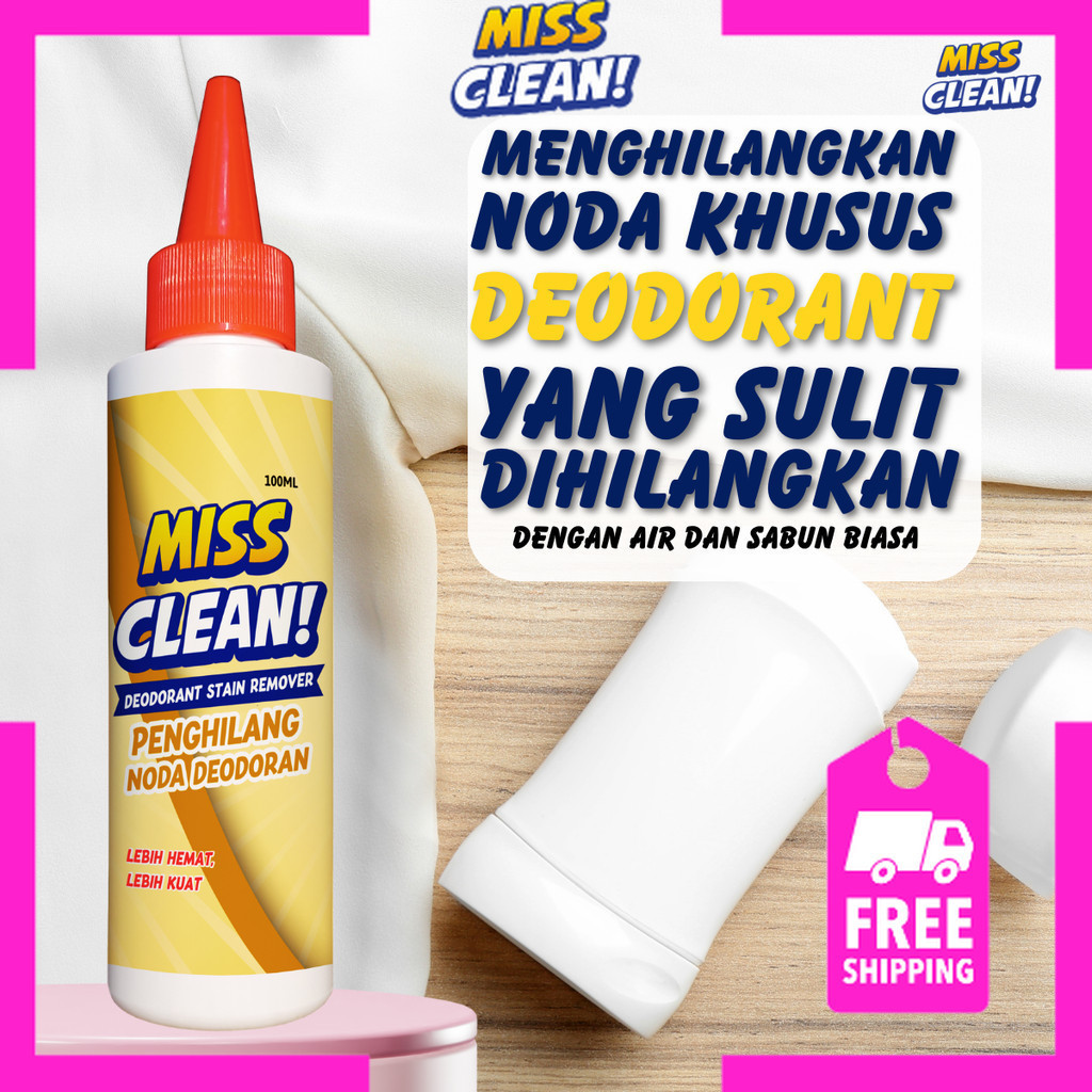 Penghilang Noda Bekas Deodoran Cairan Ampuh Menghilangkan Noda Pakaian By Miss Clean