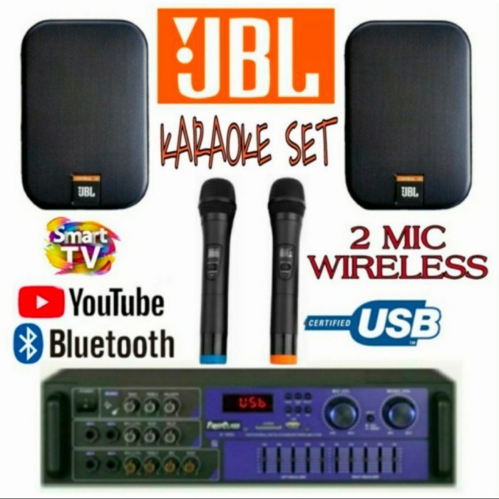Mini Sound Karaoke Speaker JBL CONTROL 1X Ampli Bluetooth Mic Wireles