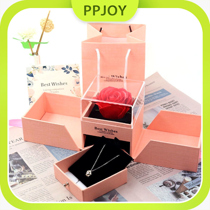 

Ready-Kotak hadiah Everose khusus / Kalung kotak penyimpanan perhiasan universal / Kotak Hadiah Mawar / Hadiah Pengalaman Visual Rose