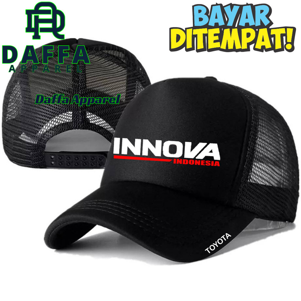 Daffa Apparel Topi Trucker TOYOTA INNOVA - Topi Distro TOYOTA INNOVA Logo - Topi TOYOTA INNOVA Premi